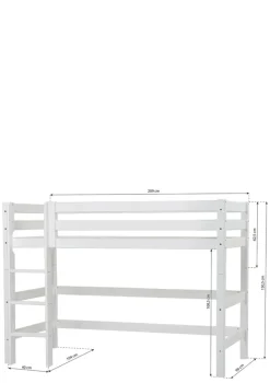 Discount ECO Luxury' Modul für Mittelhochbett weiß Kinder Hochbetten & Etagenbetten|Babybetten & Kinderbetten