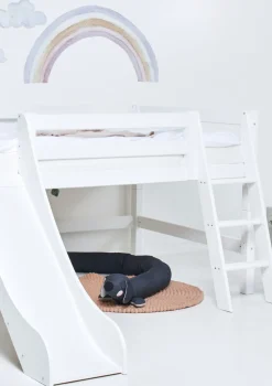 Sale ECO Luxury' Spielbett mit Rutsche weiß 200 x 120 cm Kinder Hochbetten & Etagenbetten|Babybetten & Kinderbetten