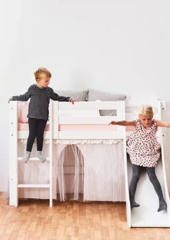 New ECO Luxury' Spielbett mit Rutsche weiß 160 x 70 cm Kinder Hochbetten & Etagenbetten|Babybetten & Kinderbetten