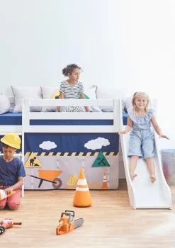 Online ECO Luxury' Spielbett mit Rutsche weiß 200 x 90 cm Kinder Hochbetten & Etagenbetten|Babybetten & Kinderbetten