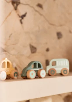 Best 3er-Set Holz Autos 'On The Go' Holzspielzeug|Spielzeug