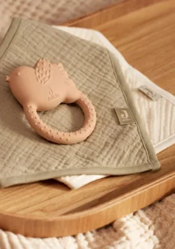 New 2er-Set Musselin Bandana Lätzchen Olive Green / Oatmeal Lätzchen|Alle Accessoires