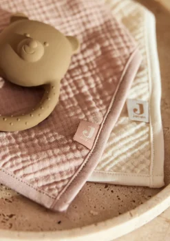 New 2er-Set Musselin Bandana Lätzchen Wild Rose / Oatmeal Lätzchen|Alle Accessoires