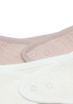 New 2er-Set Musselin Bandana Lätzchen Wild Rose / Oatmeal Lätzchen|Alle Accessoires