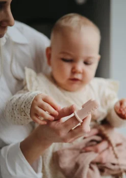 2er-Set Silikon Finger Zahnbürste Blush/Shifting Sand Zahnungshilfen|Beruhigung