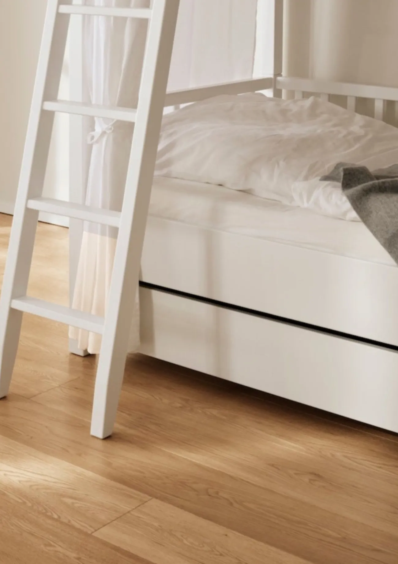 Clearance Etagenbett hoch weiß 200 x 90 cm Kinder Hochbetten & Etagenbetten|Babybetten & Kinderbetten