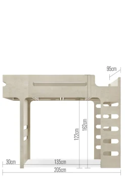 Best F Hochbett 200 x 90 cm Kinder Hochbetten & Etagenbetten