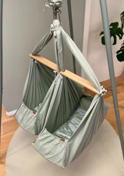 Discount Federwiege 'Basic' für Zwillinge Grün Kinder Beistellbetten & Babywiegen|Beistellbettchen & Babywiegen