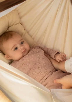 New Federwiege Natur Kinder Beistellbetten & Babywiegen|Beistellbettchen & Babywiegen