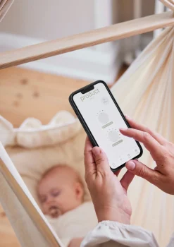 Hot Federwiegenmotor 'LeeLo02' Grau Kinder Beistellbetten & Babywiegen|Beistellbettchen & Babywiegen