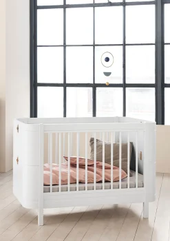Discount Geschwisterset für 'Wood Mini+' Babybett inkl. Junior-Erweiterung zu zwei Betten Kinder Babybetten & Kinderbetten|Babybetten