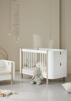 Sale Geschwisterset für 'Wood Mini+' Babybett inkl. Junior-Erweiterung zu zwei Betten / Eiche Kinder Babybetten & Kinderbetten|Babybetten