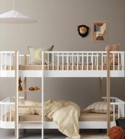 Clearance halbhohes Etagenbett 'Wood Original' Weiss 200 x 90 cm Kinder Hochbetten & Etagenbetten|Babybetten & Kinderbetten