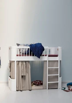 Clearance halbhohes Hochbett 'Wood Mini+' 162 x 68 cm Kinder Hochbetten & Etagenbetten|Babybetten & Kinderbetten