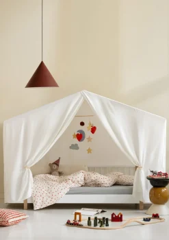 Hausbett 'Wood Original' Weiß / Eiche 200 x 90 cm Kinder Babybetten & Kinderbetten|Babybetten