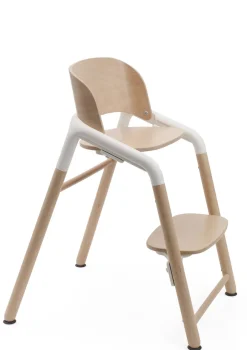 Best Hochstuhl 'Giraffe' neutrales Holz / Weiß Kinder Kinderstühle & Kindertische|Hochstühle