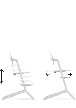 Outlet Hochstuhl 'Lemo' 3-in-1 Set All white / White Kinder Kinderstühle & Kindertische|Hochstühle