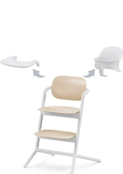 Sale Hochstuhl 'Lemo' 3-in-1 Set Sand White / White Kinder Kinderstühle & Kindertische|Hochstühle
