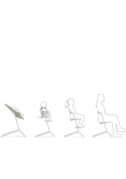 Sale Hochstuhl 'Lemo' 3-in-1 Set Sand White / White Kinder Kinderstühle & Kindertische|Hochstühle