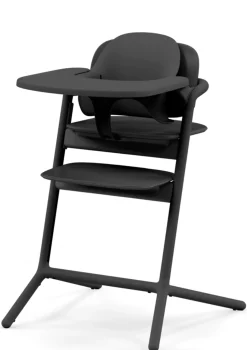 New Hochstuhl 'Lemo' 3-in-1 Set Stunning Black / Black Kinder Kinderstühle & Kindertische|Hochstühle