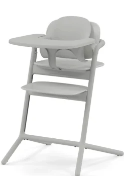 Hochstuhl 'Lemo' 4-in-1 Set Suede Grey / Mid Grey Kinder Kinderstühle & Kindertische|Hochstühle