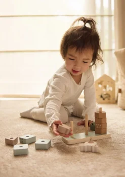 Holz Stapelturm 'Jungle Jambo' Lernspielzeug|Holzspielzeug