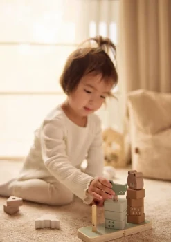 Holz Stapelturm 'Jungle Jambo' Lernspielzeug|Holzspielzeug