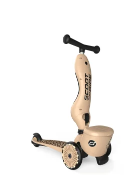 New 2in1 Kickboard 'Highway Kick 1 Lifestyle' Leopard Laufräder & Helme