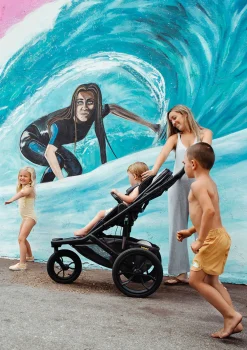 Best &Jog Joggergestell dunkelgrau / schwarz Kinder Kinderwagen|Sportwagen & Jogger