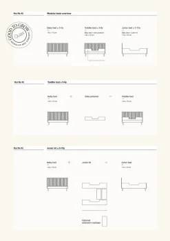 Junior Erweiterungsset 'Hai no Ki' Natural Ash Kinder Babybetten & Kinderbetten|Babybetten