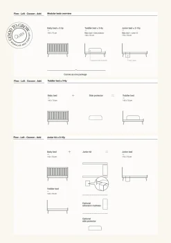 Online Junior Erweiterungsset 'Loft' Honey Ash Kinder Babybetten & Kinderbetten|Babybetten