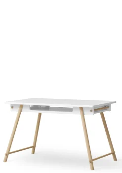 Clearance Junior Schreibtisch 'Camp' höhenverstellbar Weiß/Eiche Kinder Schreibtische|Kinderstühle & Kindertische