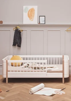 Hot Juniorbett 'Wood Mini+' weiß / Eiche 162 x 68 cm Kinder Jugendzimmer|Jugendzimmer