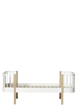 Hot Juniorbett 'Wood Original' weiß / Eiche 160 x 90 cm Kinder Babybetten & Kinderbetten|Babybetten