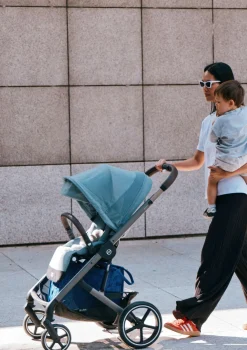 Best Kinderwagen 'Balios S LUX' Taupe / Stormy Blue Kinder Kinderwagen