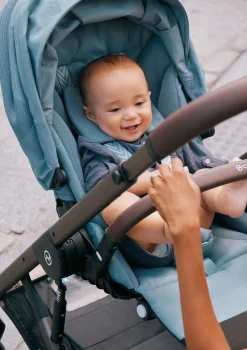 Best Kinderwagen 'Balios S LUX' Taupe / Stormy Blue Kinder Kinderwagen