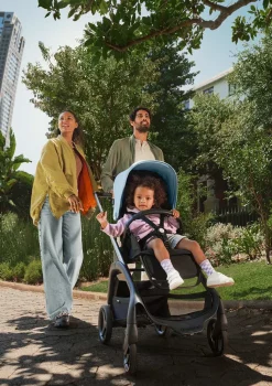 Clearance Kinderwagen 'Dragonfly' Schwarz / Dark Cherry Kinder Kinderwagen