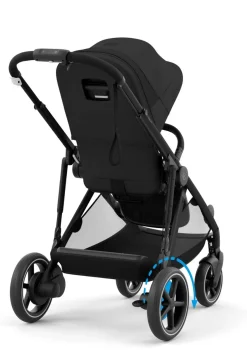 Online Kinderwagen 'e-Gazelle S' Black / Moon Black Kinder Kinderwagen|E-Kinderwagen
