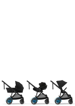 Online Kinderwagen 'e-Gazelle S' Black / Moon Black Kinder Kinderwagen|E-Kinderwagen