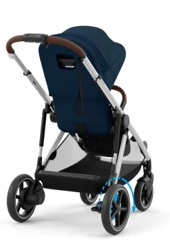 Sale Kinderwagen 'e-Gazelle S' Silver / Ocean Blue Kinder Kinderwagen|E-Kinderwagen