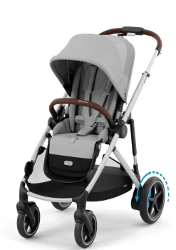 Sale Kinderwagen 'e-Gazelle S' Silver / Stone Grey Kinder Kinderwagen|E-Kinderwagen