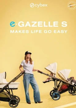 Sale Kinderwagen 'e-Gazelle S' Silver / Stone Grey Kinder Kinderwagen|E-Kinderwagen