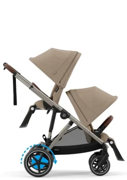 Sale Kinderwagen 'e-Gazelle S' Taupe / Almond Beige Kinder Kinderwagen|E-Kinderwagen