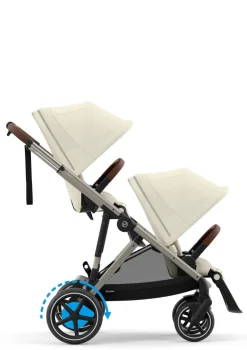 Hot Kinderwagen 'e-Gazelle S' Taupe / Seashell Beige Kinder Kinderwagen|E-Kinderwagen