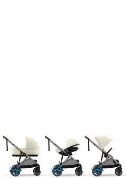 Hot Kinderwagen 'e-Gazelle S' Taupe / Seashell Beige Kinder Kinderwagen|E-Kinderwagen