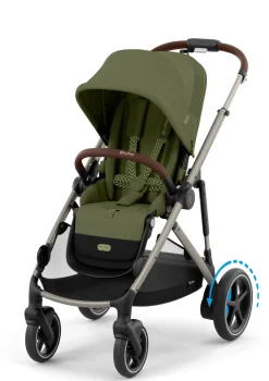 Sale Kinderwagen 'e-Gazelle S' Taupe / Moss Green Kinder Kinderwagen|E-Kinderwagen