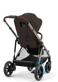 Kinderwagen 'e-Gazelle S' Taupe / Chocolate Brown Kinder Kinderwagen|E-Kinderwagen