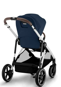 Hot Kinderwagen 'Gazelle S' Silver / Ocean Blue Kinder Kinderwagen|Zwillingswagen