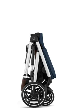 Hot Kinderwagen 'Gazelle S' Silver / Ocean Blue Kinder Kinderwagen|Zwillingswagen