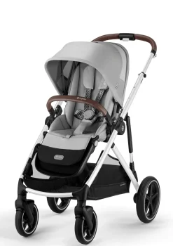 Hot Kinderwagen 'Gazelle S' Silver / Lava Grey Kinder Kinderwagen|Zwillingswagen
